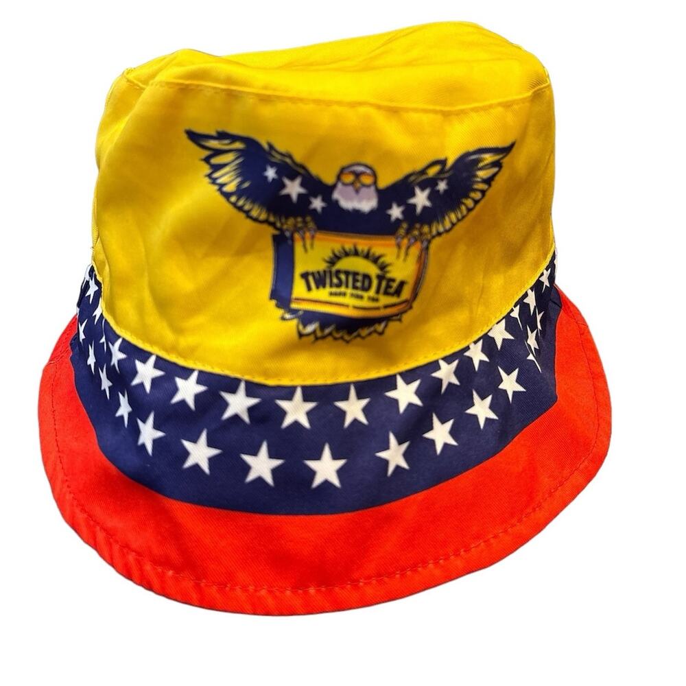 Twisted Tea Sweet Tea Whiskey Fisherman Reversible Bucket‎ Hat RARE
